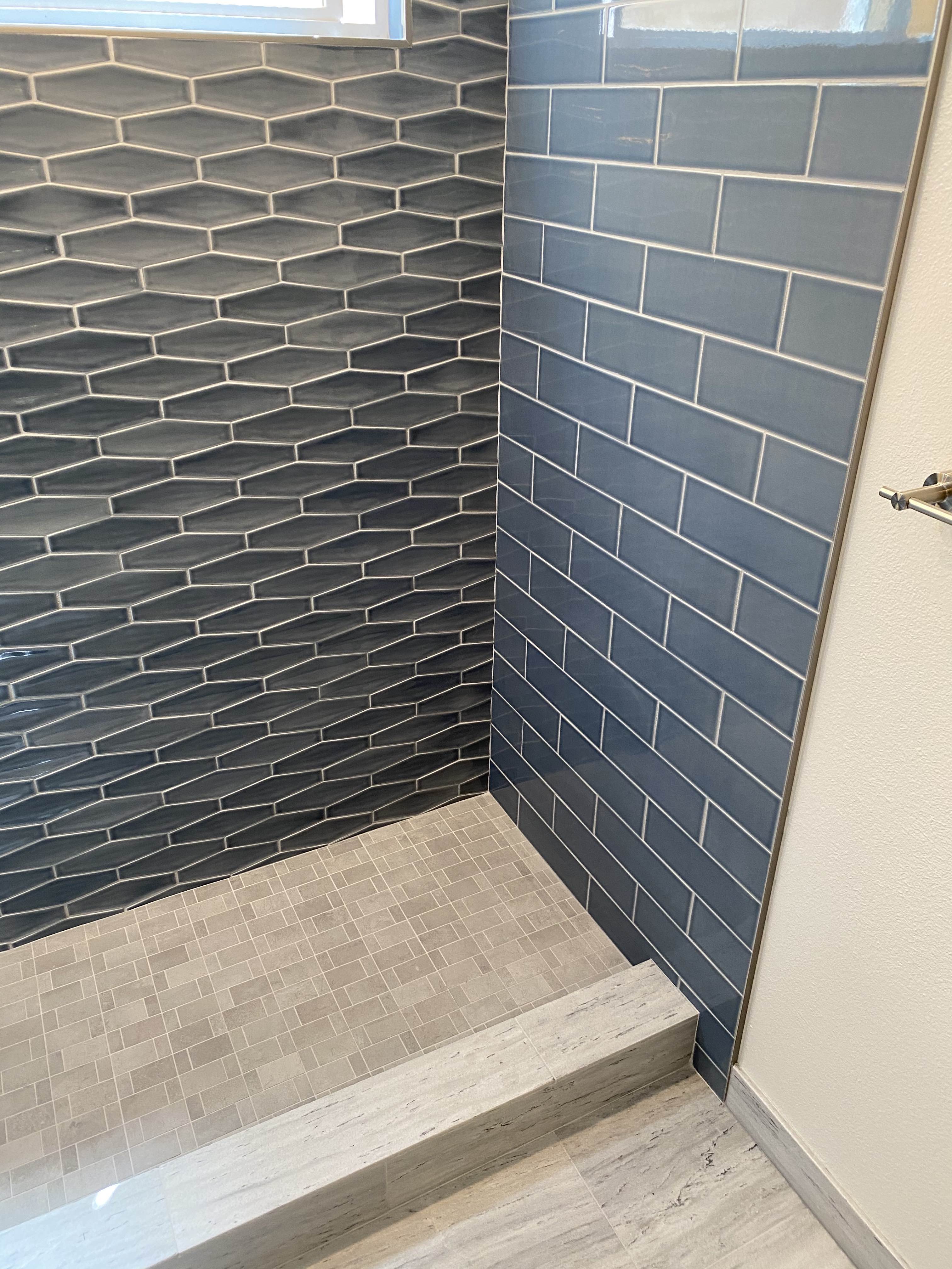 Custom tile shower