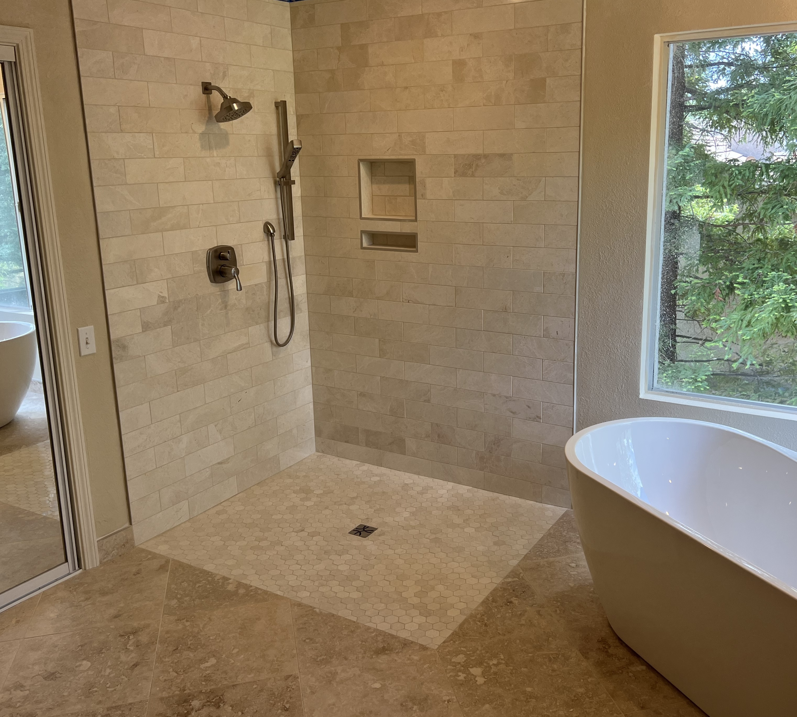 Recent tile installation